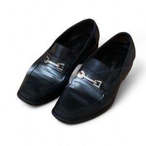 Bruno Magli Renegade Horse-bit Loafer Made In Italy Black Men's Size 11.5 M